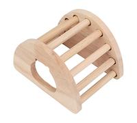 Maison en Forme D' en Bois pour Hamster, Cachette Naturelle Sûre pour Petits Animaux de Compagnie, Construction en Chêne et Pin de 5,1 Pouces