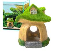 Maison En Forme De Champignon Pour Aquarium - Sculpture Mignon Réaliste,Statue de Champignon Caverne pour Aquarium | pour Chambre Studio Restaurant Appartement Noël Cadeau de Bienvenue Anniversaire