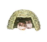 Maison en herbe pour lapins - Lit pliable pour cochon d'Inde | Habitat de foin naturel pour hamsters chinchillas | Cachette pour petits animaux pour cage, maison, jeux d'intérieur