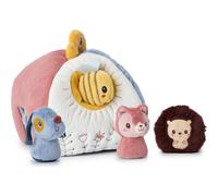 Maison en tissu Jules et 4 hochets cachés