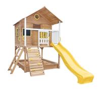 Maison enfant - GINGER HOME - Bois de pin - Toboggan et bac à sable - Extérieur 2-10 ans