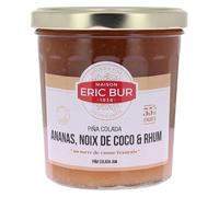 Maison Eric Bur Confiture Piña Colada aux Ananas, Noix de Coco et Rhum, 370g, Épicerie Fine Française
