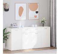 Maison Exclusive - Buffet Blanc 160x36x75 cm Aggloméré