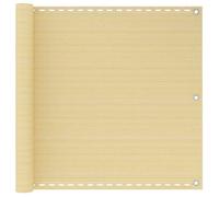 Maison Exclusive - Écran de balcon Beige 90x500 cm PEHD
