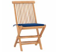 Maison exclusive - ensemble à manger d'extérieur pliable avec coussin 3 pcs teck