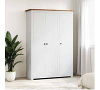 Maison Exclusive - Garde-robe 3 portes Blanc 118x50x171,5cm Pin Assortiment Panama