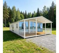 Maison extensible préfabriquée, petite maison modulaire pour chambre d'amis | La construction portable offre un placement flexible pour les propriétés résidentielles, les retraites agricoles