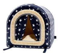 Maison Extérieure pour Chat, Abri Pliable Lavable avec 4 Piquets De Sol, Te