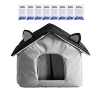 Maison extérieure rafraîchissante pour chat Avec 8 Blocs de Glace Literie | Couchage d'Intérieur pour Chien pour le repos et le sommeil du chiot en , intérieur extér