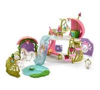 Maison-fleur pailletée avec licornes, lac et écurie - 42445 Multicolore G