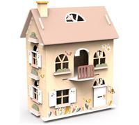 Maison fleurie pour famille lapin et accessoires
