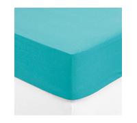 Maison Futée - Drap housse 1 personne 90x190 cm 100% Coton - Turquoise