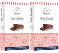 Maison Gavottes Petites crêpes dentelles farcies au chocolat noir 100 g, quantité : 1 pièce (Lot de 2)