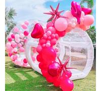 Maison gonflable à bulles avec double conduit amélioré pour arrière-cour, anniversaire, mariage, fête de Noël