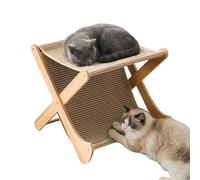 Maison griffoir en carton | Canapé interactif pliable à 2 couches pour chat - Maison pour chat en carton pour jeu de plein air, entraînement, mouvement, contre l'ennui, stimulation mentale, temps en