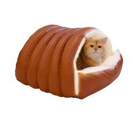 Maison Grotte pour Chat, Nid De Sommeil Protégé Contre Le Vent pour Animaux De Compagnie, Lits De Couchage Chauffants Chien, pour Petit Moyen Grand Chiot Et Chaton Maison Extérieur Salon Jardin