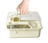 Maison Hamster | avec Roue de Course Enclos Transparent,Maisons Pour Hamster Et Cages Pour Souris 30 Cm,Hamsters Syriens Et Nains, Gerbilles, Petits Animaux, Hérisson, Intérieur, Maison, Transport, So