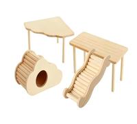 Maison Hamster | Jouet Échelle en Bois,Habitat des Petits Animaux en Forme de,pour Utilisation Intérieure Extérieure Convient Aux Gerbilles Souris Furets Chinchillas Petits Animaux De
