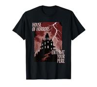 Maison hantée d'halloween des horreurs entrez à Vos Risques et périls T-Shirt