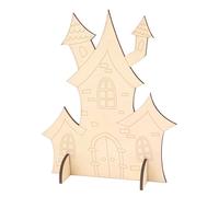 Maison Hantée En Bois À Customsier Pour Halloween 15,3 X 13 Cm