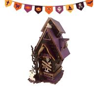 Maison Hantée Halloween Pièce Maîtresse De Bibliothèque d'horreur 3D