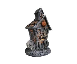 Maison Hantée Halloween Statuette Miniature Lumineuse Effrayante Pour