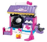 Maison hello kitty transformable 17 x 12 5 x 19 cm (lxlxh) en salon et boutique avec une figurine et accessoires jouet fille nouveaute