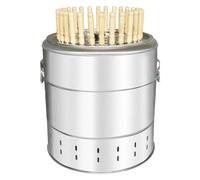 Maison Intelligente, Barbecue au Charbon de Bois en Acier Inoxydable, fumoir Suspendu avec 28 brochettes, Four de rôtissage Portable à 360° pour Barbecue sans f