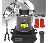 Maison Intelligente, Four électrique de Fusion d'or, fonderie numérique de métaux (2102 °F), kit de coulée de métaux avec creuset en Graphite pour la Fonte de f