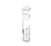 Maison Intelligente, Rangement de Salle de Bain avec étagère, Porte-Papier Toilette en Acier Inoxydable, boîte à mouchoirs chromée autoportante, Porte-Rouleau d
