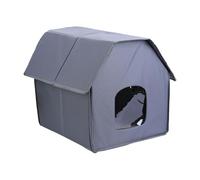 Maison isolée pour chats à montage facile pour une utilisation en extérieur en hiver - Maison chaude pour chats errants en plein air