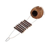 Maison Jouet cachée pour Hamster en Coquille de Noix de Coco, Durable et mordante, pour Oiseaux et Petits Animaux de Compagnie à la Maison