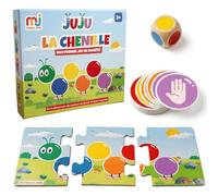 Maison Julia - Juju La Chenille - Mon Premier Jeu de Société Enfant 3 Ans Et Plus - Reconnaître Les Couleurs, Attendre Son Tour, Gérer Ses Premières Emotions - Jeu Famille - Complicité Parent Enfant