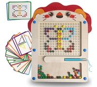 Maison Julia - Mosaique Loisir Creatif - Activité Manuelle Enfant - Apprendre Les Couleurs Et A Dessiner - Pixel Art - Atelier Creatif Enfant - Labyrinthe Magnetique - Jeu Montessori En Bois Dès 3 Ans