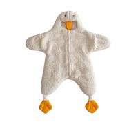 Maison Kids Baby Cute Duck Cartoon One Piece Clothes Clip Cotton Climbing Clothes Sleeping Bag, Essential Split Leg Design for Newborns, Warm and Comfortable （ Height: 80-100cm ） (M - 75 CM)