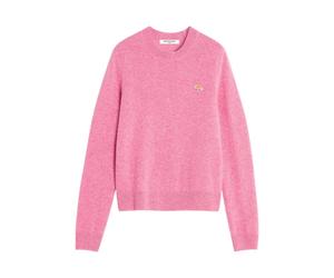 Maison Kitsuné - Baby Fox Laine Regular Pull - Femme - Pulls - Rose - Taille: 38 FR