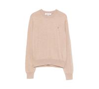 Maison Kitsuné - Baby Fox Merino Regular Jumper - Femme - Pulls - Beige - Taille: 36 FR