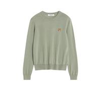 Maison Kitsuné - Baby Fox Merino Sweater - Homme - Pulls - Vert - Taille: M