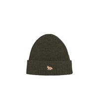 MAISON KITSUNE bonnet en laine femme vert - UNI