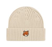 Maison Kitsuné - Bonnet Fox Head - unisex - Accessoires - Beige - Taille: ONE Size