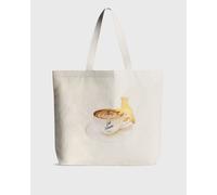 Maison Kitsune CAFÉ KITSUNÉ CAPPUCCINO TOTE men Tote & Shopping Bags beige taille: ONE SIZE