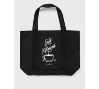 Maison Kitsune CAFÉ KITSUNÉ COFFEE CUP TOTE men Tote & Shopping Bags black taille: ONE SIZE