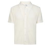 Maison Kitsuné - Camicia Mm In Maglia - Homme - Pulls - Blanc - Taille: M