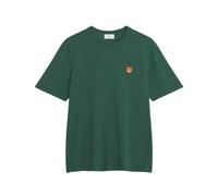 Maison Kitsuné - Camiseta logotipo bordado - Homme - Tops - Vert - Taille: L