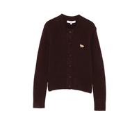 Maison Kitsuné - Cardigan Bébé Renard Ajusté - Femme - Pulls - Violet - Taille: 40 FR