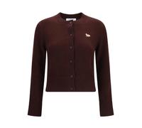 Maison Kitsuné - Cardigan Bébé Renard - Femme - Pulls - Brun - Taille: 40 FR