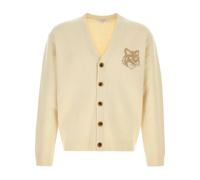 Maison Kitsuné - Cardigan Col V - Homme - Pulls - Beige - Taille: S