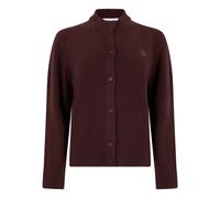 Maison Kitsuné - Cardigan en Laine avec Logo - Femme - Pulls - Brun - Taille: 38 FR