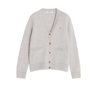 Maison Kitsuné - Cardigan en Laine Baby Fox - Femme - Pulls - Gris - Taille: 42 FR