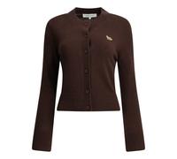 MAISON KITSUNÉ cardigan en laine femme marron - S